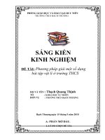 SKKN 2009 - 2010 - Phuong phap giai mot so bai tapdoc