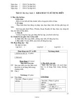 Giáo án Tin học 8 - Tiết 13-14 - Năm học 2010-2011