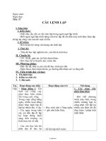 Giáo án Tin học 8 - Tiết 37: Câu lệnh lặp