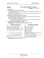 Giáo án môn học Đại số 7 - Tiết 20 đến tiết 66