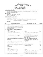 Giáo án Toán Lớp 3 - Tuần 26 - Bài: Luyện tập 2