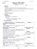 Giáo án Vật lý Lớp 8 - Bài 13,14: Công cơ học - Định luật về công - Năm học 2010-2011 - Trần Trọng Nhân