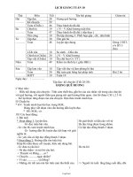 Giáo án bài học Khối 3 Tuần 10