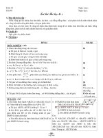 Giáo án Đại số 8 - Tiết 40: Trả bài Thi học kì 1