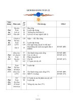 Giáo án bài học Tuần 22 Lớp 4
