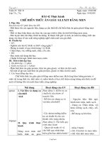 Giáo án môn Công nghệ 7 tiết 31: Thực hành chế biến thức ăn giàu gluxit bằng men