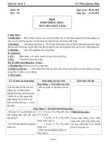 Giáo án môn Vật lí Khối 8 - Tiết 9, Bài 8: Bình thông nhau - Máy nén chất lỏng - Năm học 2011-2012 - Phan Quang Hiệp