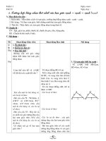 Giáo án Toán Hình học 7 tiết 22: Trường hợp bằng nhau thứ nhất của tam giác cạnh – cạnh – cạnh (c.c.c)