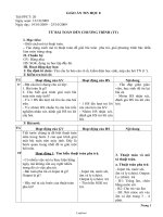 Giáo án Tin học 8 - Tiết 20: Từ bài toán đến chương trình (Tiếp theo) - Năm học 2009-2010