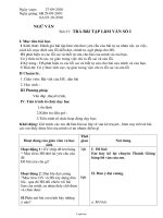 Giáo án Ngữ văn Lớp 6 - Tiết 27: Trả bài tập làm văn số 1 - Năm học 2010-2011