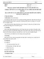 Giáo án môn Lịch Sử 9 - Tuần 1 đến tuần 34