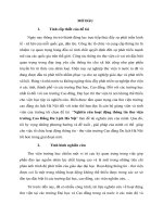 Tiểu luận Nghiên cứu hoạt động thông tin thư viện trường Cao Đẳng Du Lịch Hà Nội