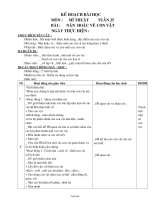 Giáo án Mĩ thuật Lớp 3 - Tuần 25 - Bài: Nặn hoặc vẽ con vật