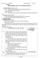 Giáo án Ngữ văn Lớp 6 - Tuần 18 - Năm học 2010-2011