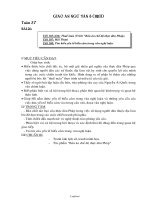 Giáo án Ngữ văn 8 - Tuần 27 - Năm học 2009-2010 - Nguyễn Văn Thanh