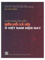 Ebook Góp phần tìm hiểu biến đổi xã hội ở Việt Nam hiện nay: Phần 1