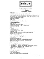 Giáo án Lớp 2 Tuần 34 - Nguyễn Thị Tuyết Thanh
