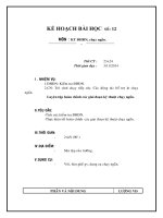 Chương 4. Chạy ngắn (Chạy nhanh)