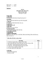 Giáo án Công nghệ 6 - Tiết 35: Đề kiểm tra học kỳ I - Năm học 2011-2012