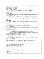Giáo án môn Vật lí Lớp 9 - Tiết 40, Bài 36: Truyền tải điện năng đi xa - Năm học 2011-2012 - Doãn Thị Thủy