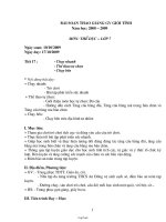 Giáo án thảo giảng Thể dục 7 Tiết 17 : Chạy nhanh - Thể thao tự chọn - Chạy bền