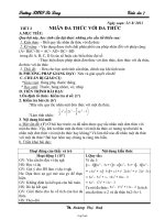 Bài giảng môn Đại số lớp 7 - Tiết 2: Nhân đa thức với đa thức