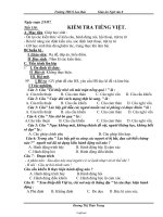 Giáo án Ngữ văn 8 - Tiết 130: Kiểm tra Tiếng Việt - Năm học 2006-2007 - Dương Thị Thảo Trang