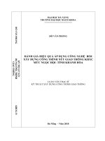 KỸ THUẬT XÂY DỰNGCƠNG TRÌNH GIAO THÔNG ĐÁNH GIÁ HIỆU QUẢ ÁP DỤNG CÔNG NGHỆ BIM XÂY DỰNG CƠNG TRÌNH NÚT GIAO THƠNG KHÁC MỨC NGỌC HỘI -TỈNH KHÁNH HÒA LUẬN VĂN THẠC SĨ