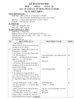 Giáo án Toán Lớp 3 - Tuần 28 - Bài: So sánh các số trong phạm vi 100 000