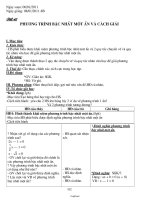 Giáo án môn Đại số lớp 8 tiết 42: Phương trình bậc nhất một ẩn và cách giải