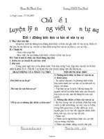 Giáo án tự chọn Ngữ văn 8 - Trường THCS Yên Bình