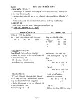 Giáo án Toán 3: Tính giá trị biểu thức