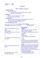 Giáo án Ngữ văn Lớp 6 - Tuần 11 (Bản chuẩn kiến thức kỹ năng)