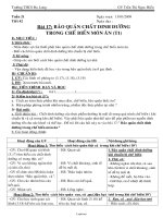 Giáo án Công nghệ 6 - Bài 17: Bảo quản chất dinh dưỡng trong chế biến món ăn - Năm học 2008-2009 - Trần Thị Ngọc Hiếu