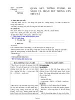 Giáo án dạy Ngữ văn 6 tiết 80: Quan sát, tưởng tượng, so sánh và nhận xét trong văn miêu tả