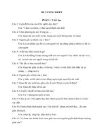 Triết học trặc nghiệm có đáp án