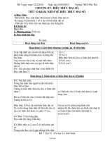 Giáo án môn học Đại số 7 - Trường THCS Phú Thứ - Tiết 52: Khái niệm về biểu thức đại số