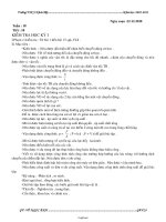 Đề kiểm tra học kì I môn Vật lí Lớp 8 - Năm học 2010-2011 - Võ Ngọc Ánh