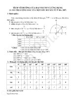 Ôn tập Chương II. Tích vô hướng của hai vectơ và ứng dụng