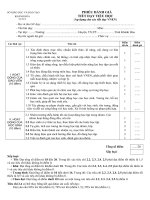 PHIẾU DỰ GIỜ vnen