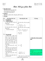 Giáo án Đại số 8 - Tiết 23: Rút gọn phân thức