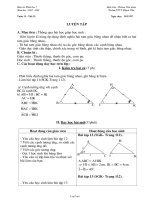 Giáo án Hình học 7 - Hoàng Văn Luận - Tiết 21, 22