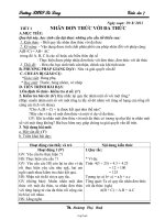 Bài giảng môn Đại số lớp 7 - Tiết 1: Nhân đơn thức với đa thức