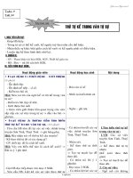 Giáo án Ngữ văn Lớp 6 - Tiết 36: Thứ tự kể trong văn tự sự - Năm học 2005-2006