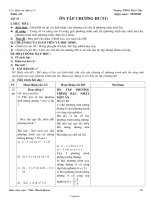 Giáo án Đại số 8 - Tiết 55: Ôn tập chương III (Tiết 1) - Năm học 2007-2008 - Trần Thanh Quang