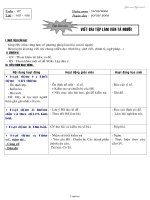 Giáo án Ngữ văn 6 - Tuần 27, Tiết 105-106: Viết bài tập làm văn tả người - Năm học 2005-2006