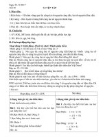 Các bài Luyện tập