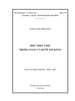 biểu hiện cd56 trong nang và bướu do răng 