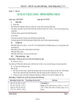 Giáo án Vật lí Lớp 8 - Tiết 10: Áp suất chất lỏng - Bình thông nhau - Năm học 2010-2011 - Trịnh Xuyến