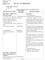 Giáo án tự chọn Ngữ văn 8 tuần 22: Ôn các tác phẩm thơ